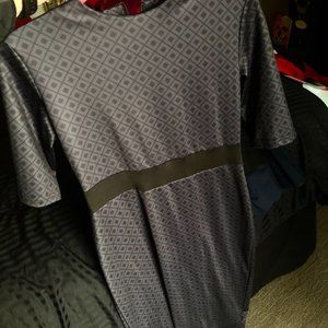 3/4 sleeve Galaxy grey get print sheath NWOT